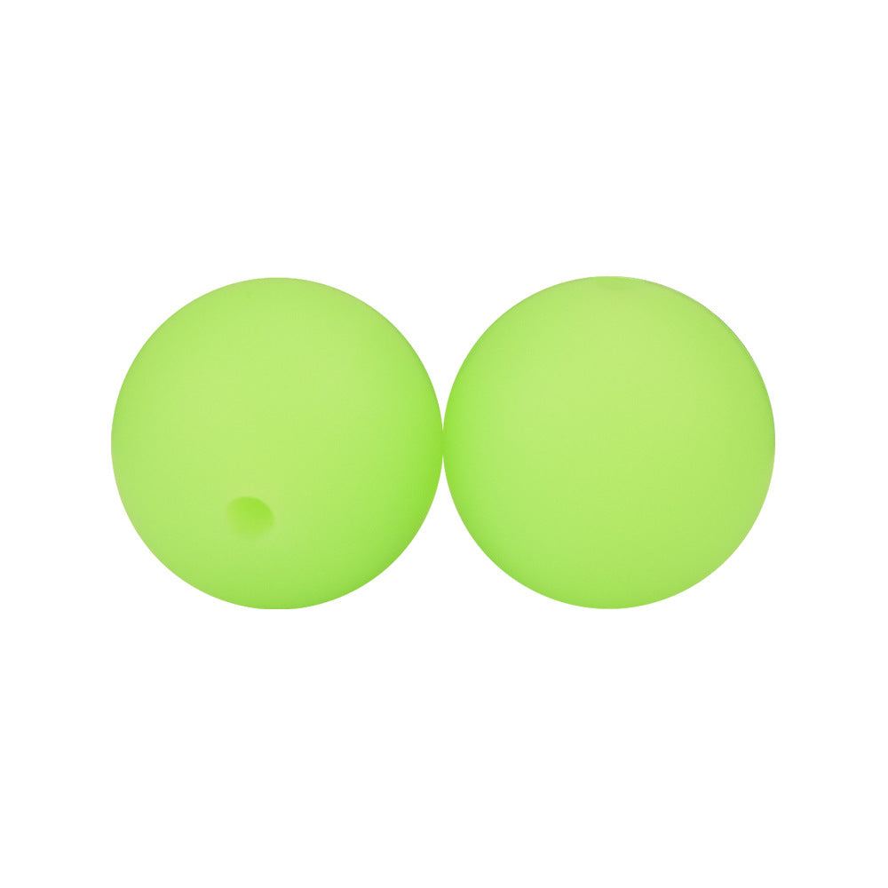 Wholesale 100PCS Glow In The Dark Beads Round Straight Hole Silicone Beads